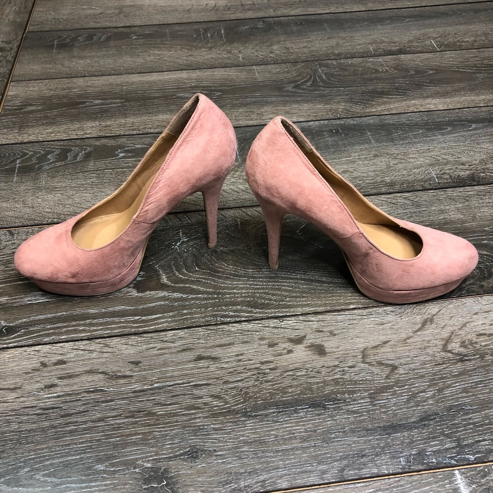 SOLD. LC Lauren Conrad blush pink heels - Picture 1 of 6